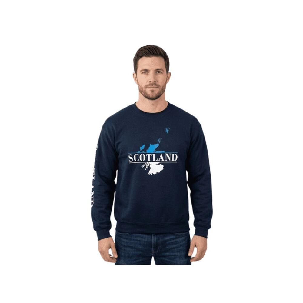 NEW Gildan Heavy Blend Scotland Crewneck Sweatshirt – Navy Size: S